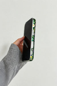 Midnight Meadow Glitter Plastic Phone Case