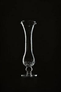 Petal Flare Clear Glass Bud Vase
