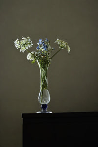 Petal Flare Clear Glass Bud Vase
