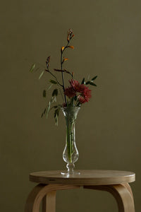 Petal Flare Clear Glass Bud Vase