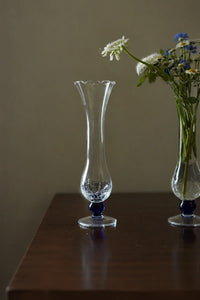 Petal Flare Clear Glass Bud Vase