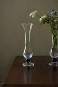 Petal Flare Clear Glass Bud Vase