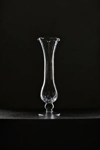 Petal Flare Clear Glass Bud Vase