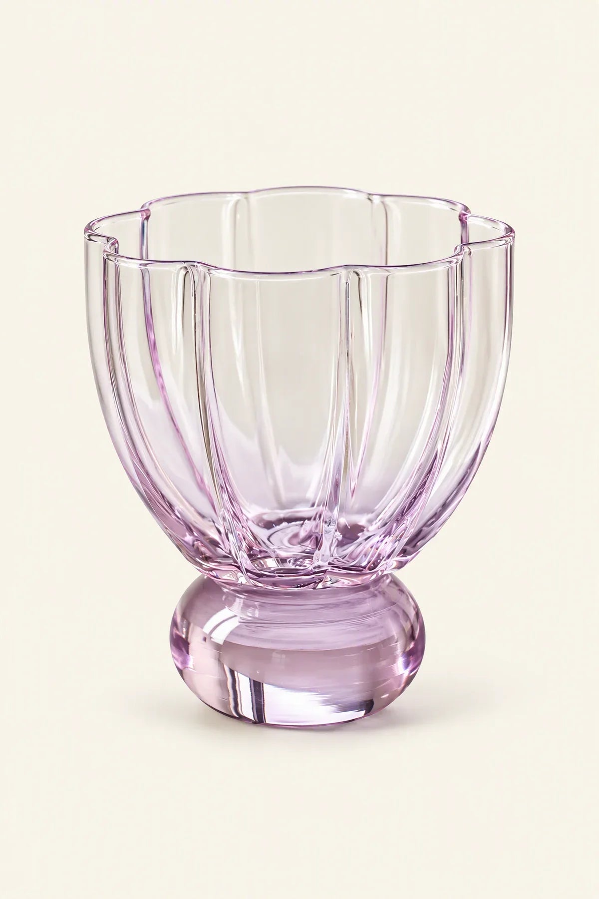 Petal Hour Blush Glass Cup