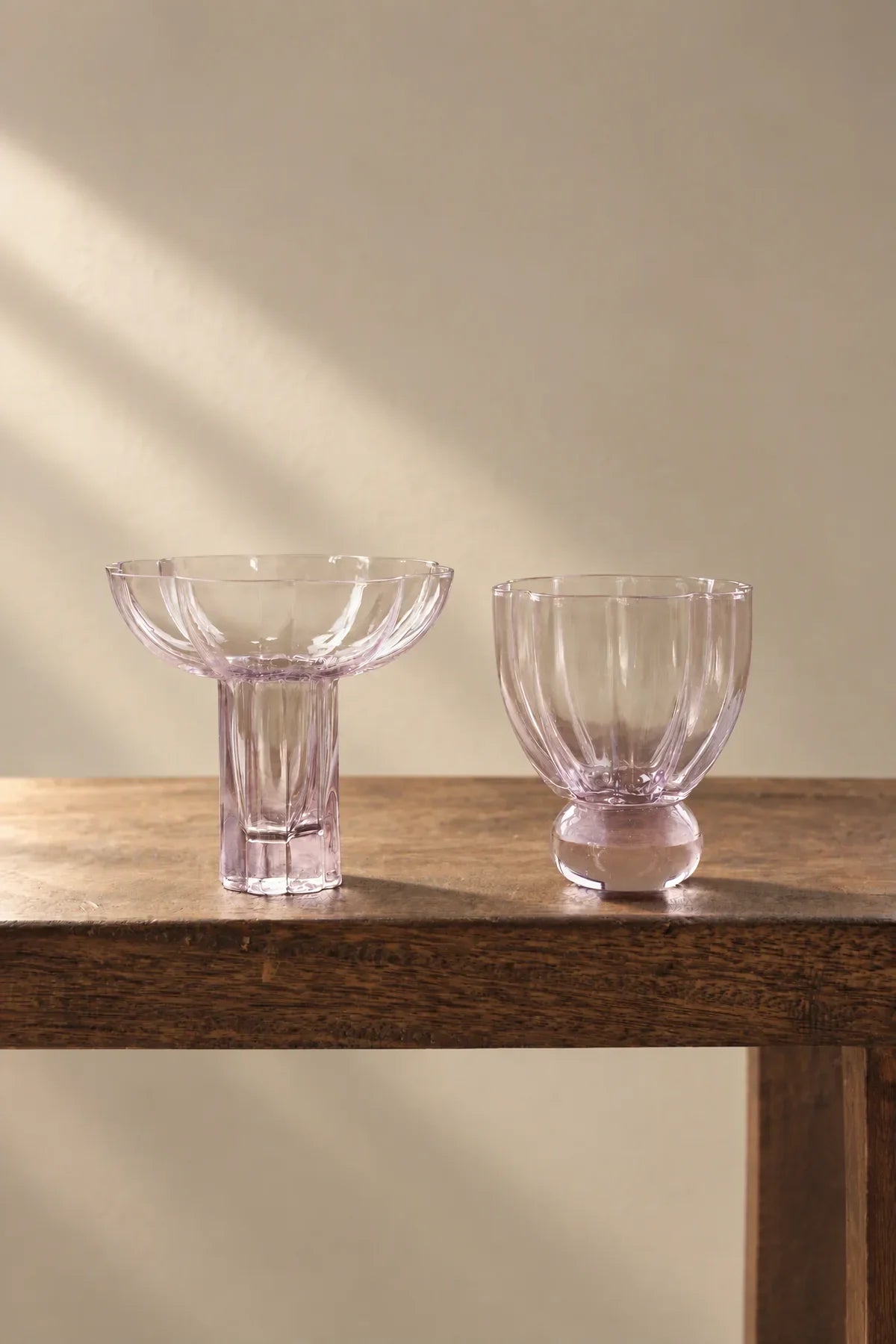 Petal Hour Blush Glass Cup