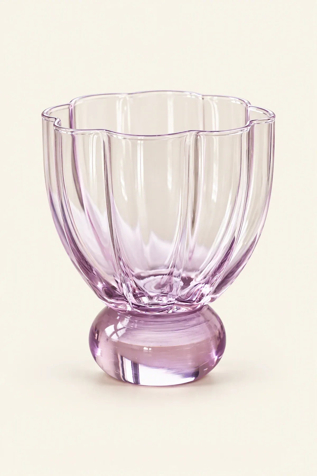 Petal Hour Blush Glass Cup