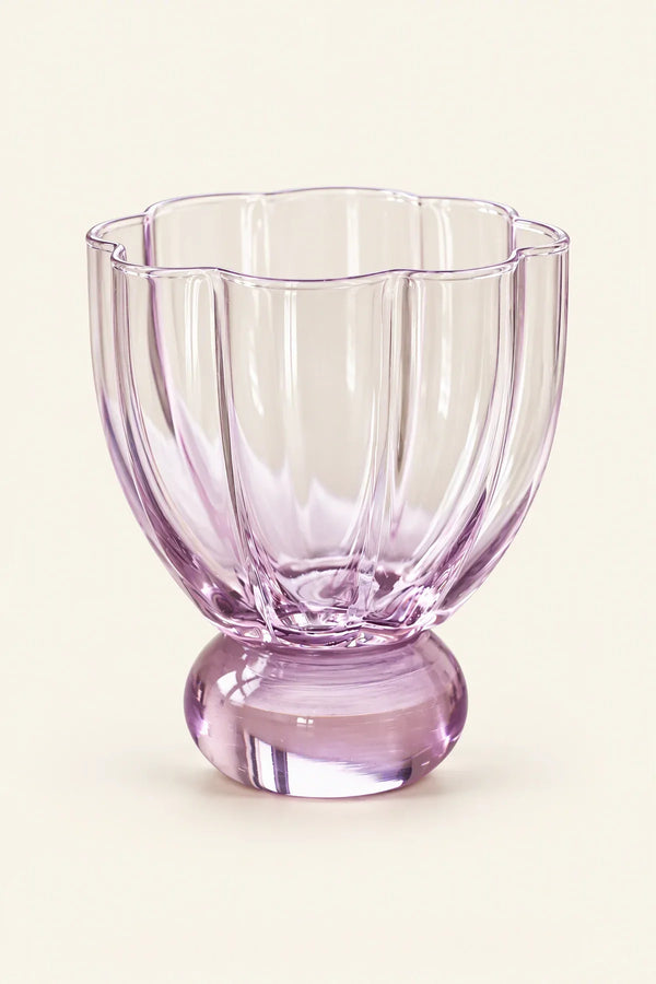 Petal Hour Blush Glass Cup