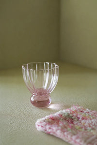 Petal Hour Blush Glass Cup