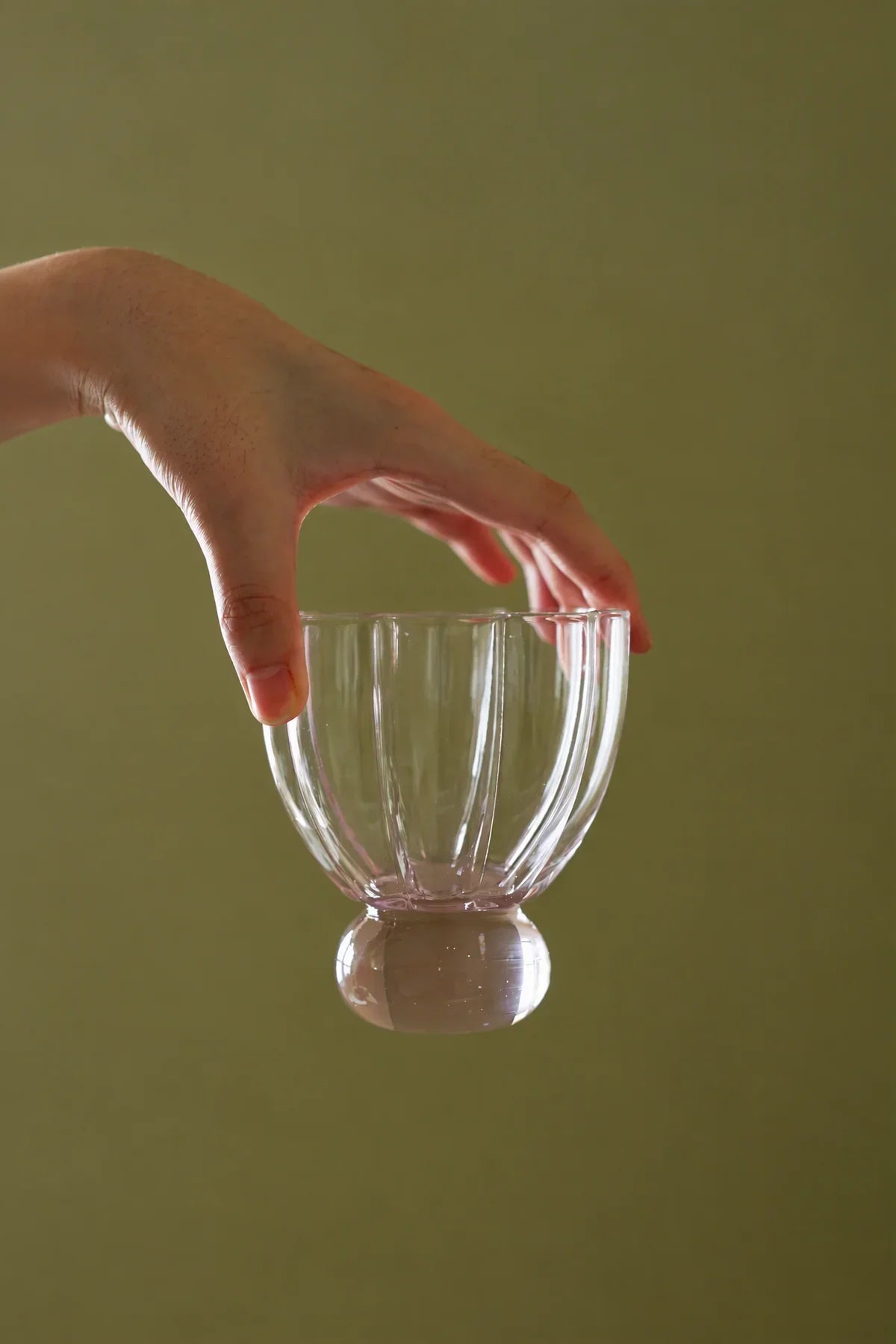 Petal Hour Blush Glass Cup