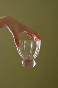 Petal Hour Blush Glass Cup