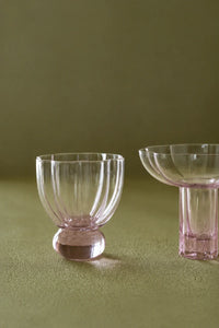 Petal Hour Blush Glass Cup