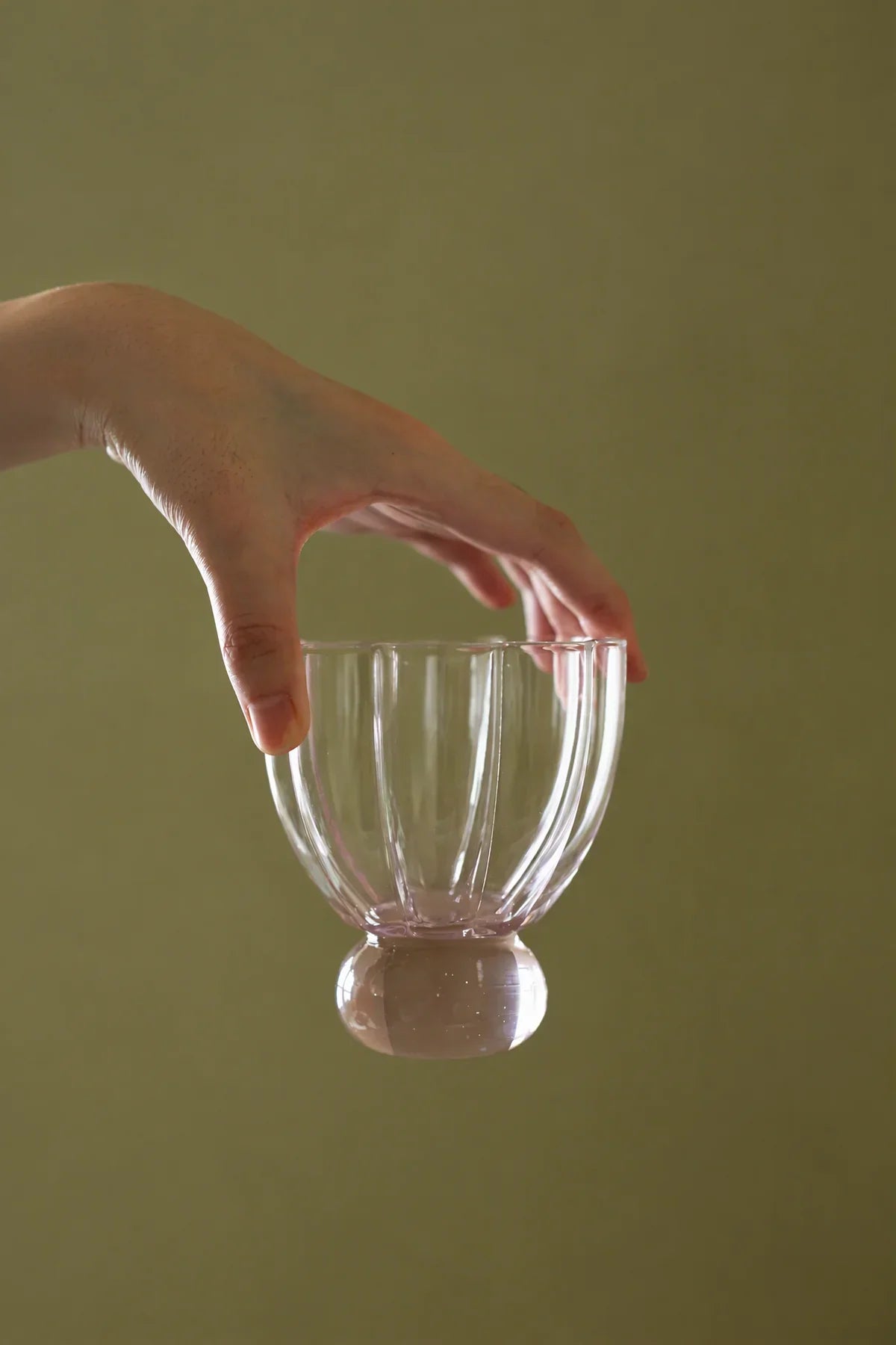 Petal Hour Blush Glass Cup