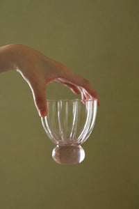 Petal Hour Blush Glass Cup