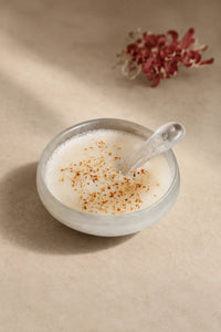 Snowfall Frosted Clear Glass Dessert Bowl Set