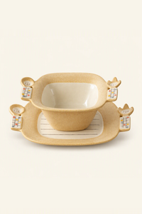 Soft Edge Cream Ceramic Tableware