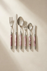 Sorbet Swirl Pink Resin Cutlery