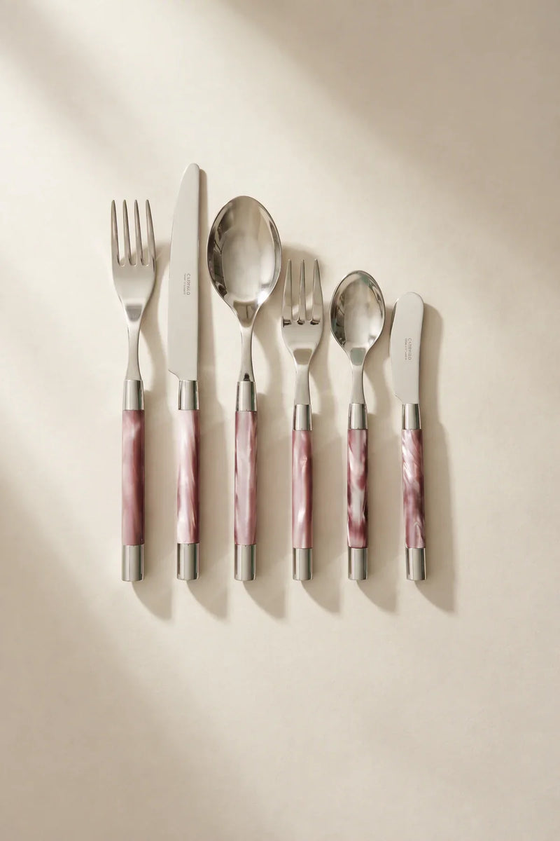 Sorbet Swirl Pink Resin Cutlery