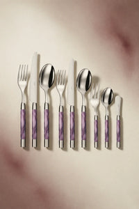 Sorbet Swirl Pink Resin Cutlery