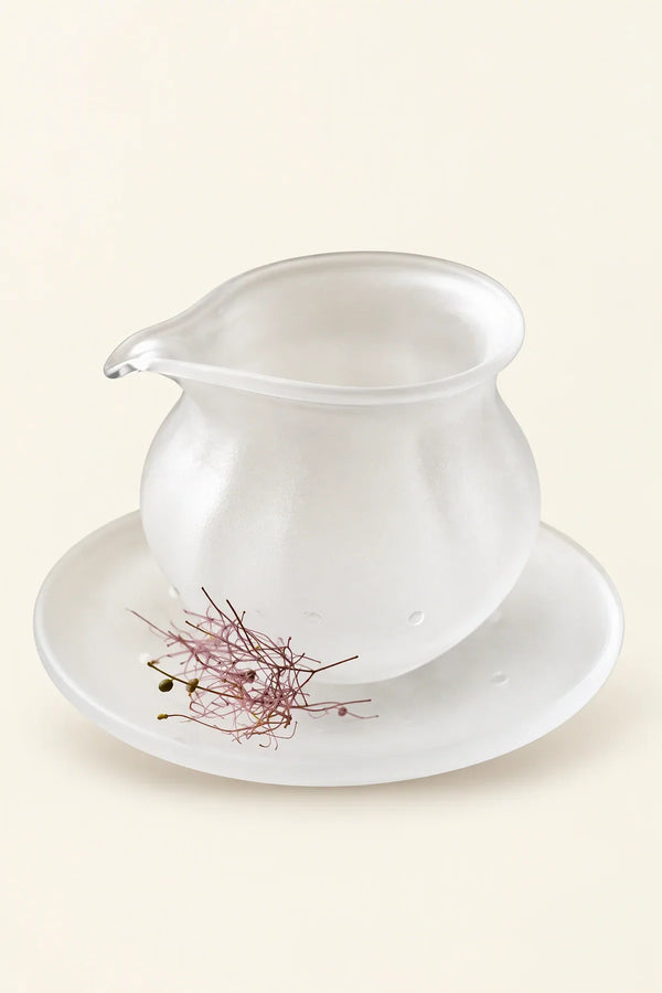 Cloud Pour Frosted Glass Tea Pitcher