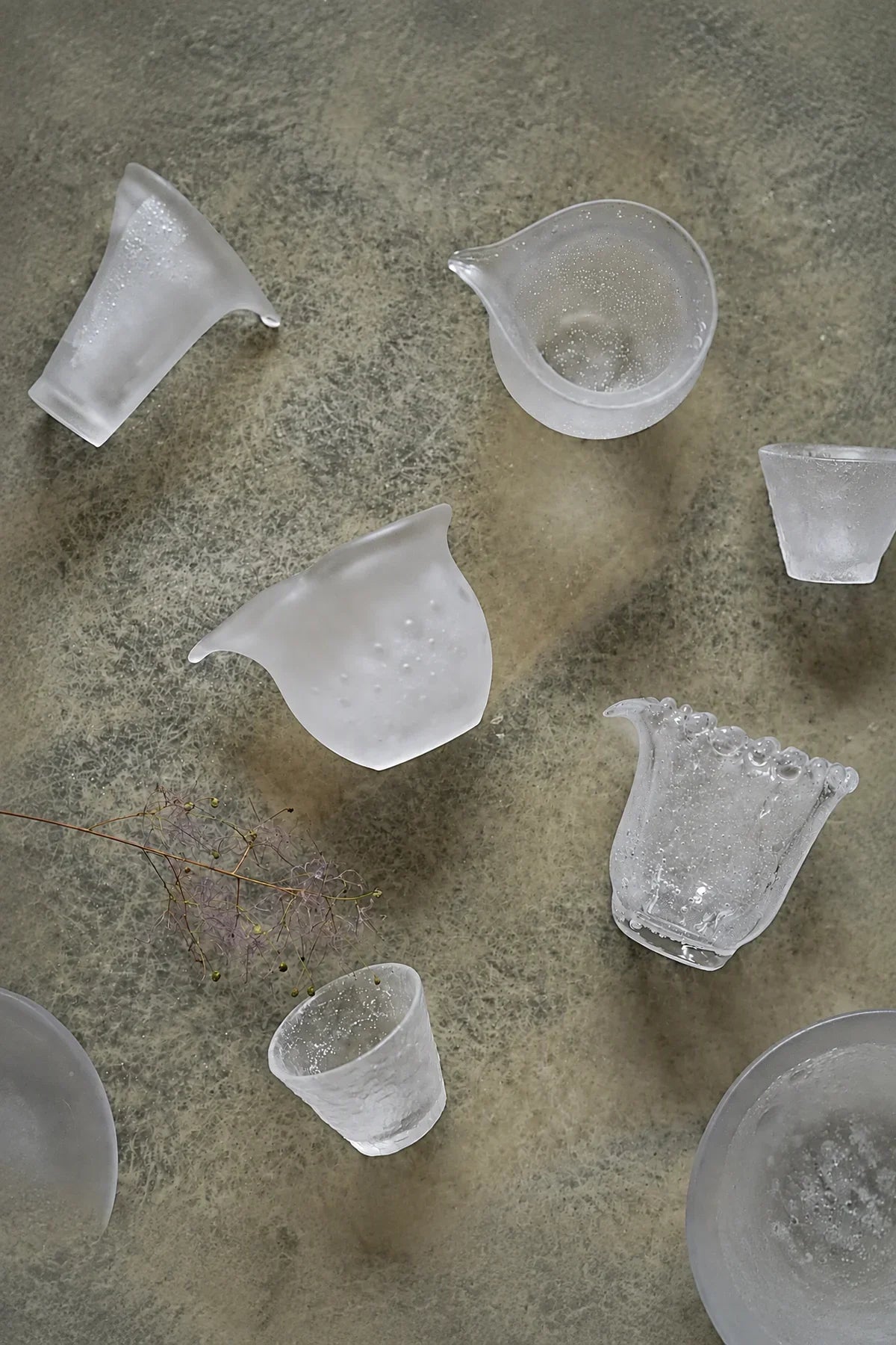 Cloud Pour Frosted Glass Tea Pitcher
