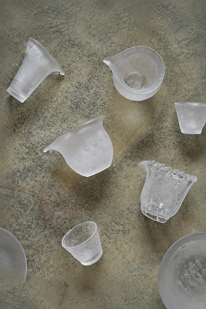 Cloud Pour Frosted Glass Tea Pitcher