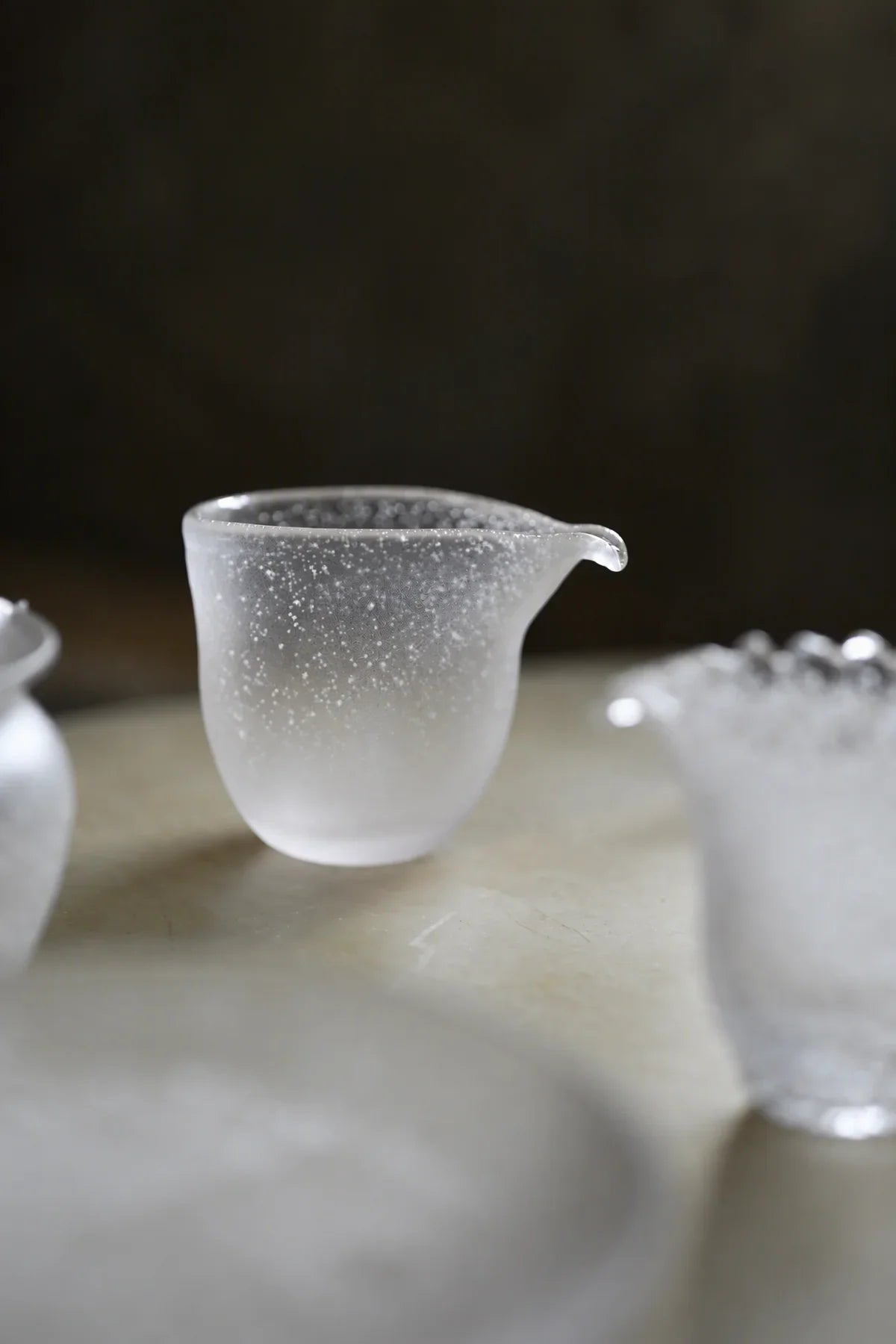 Cloud Pour Frosted Glass Tea Pitcher