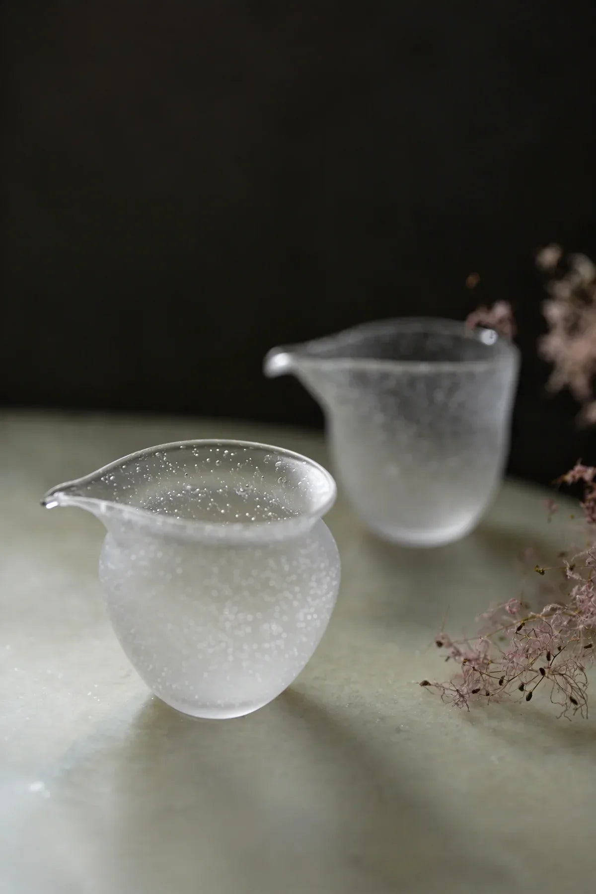 Cloud Pour Frosted Glass Tea Pitcher