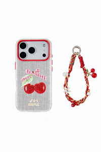 Picnic Patch Pastel Shimmering Fabric Phone Case