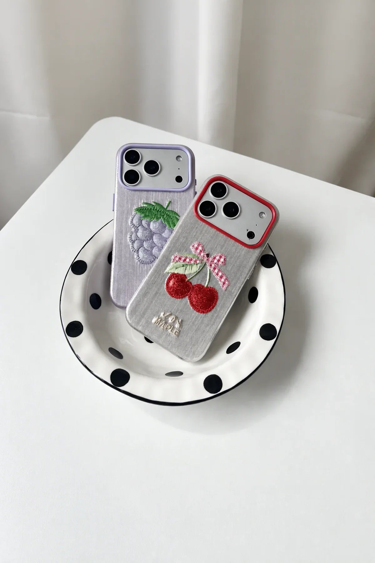 Picnic Patch Pastel Shimmering Fabric Phone Case