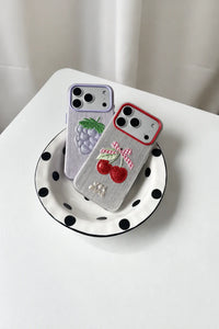 Picnic Patch Pastel Shimmering Fabric Phone Case