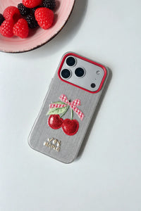 Picnic Patch Pastel Shimmering Fabric Phone Case
