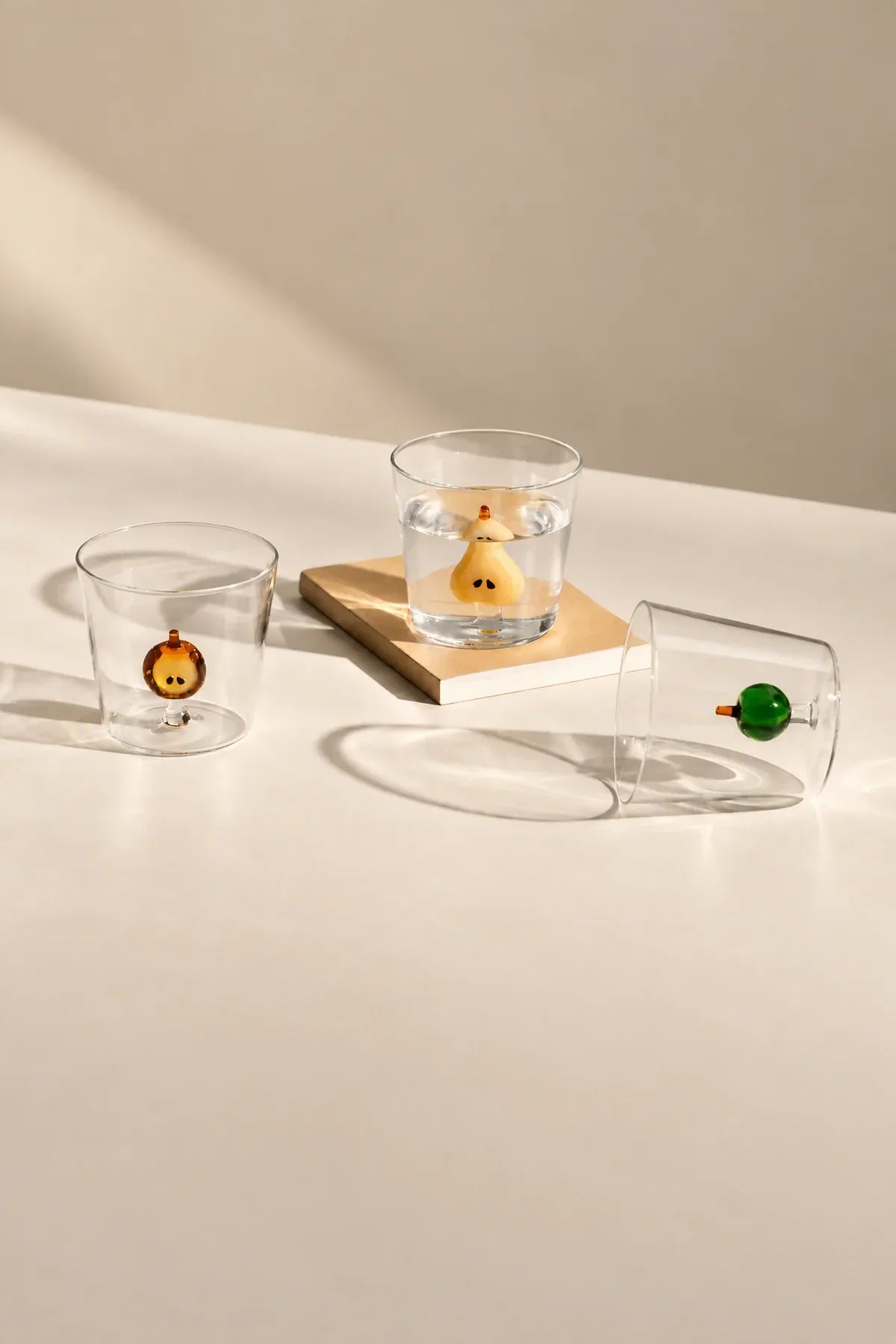Orchard Harvest Clear Glass Tumbler