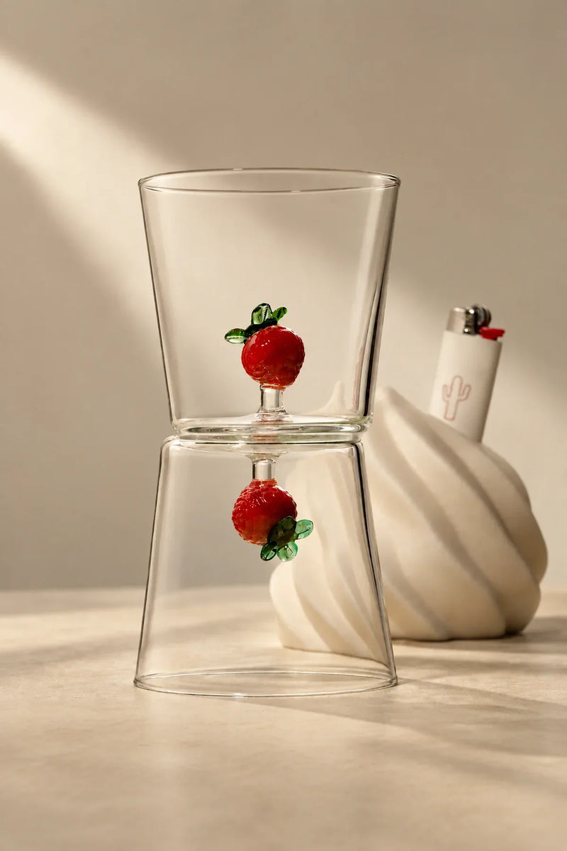 Orchard Harvest Clear Glass Tumbler