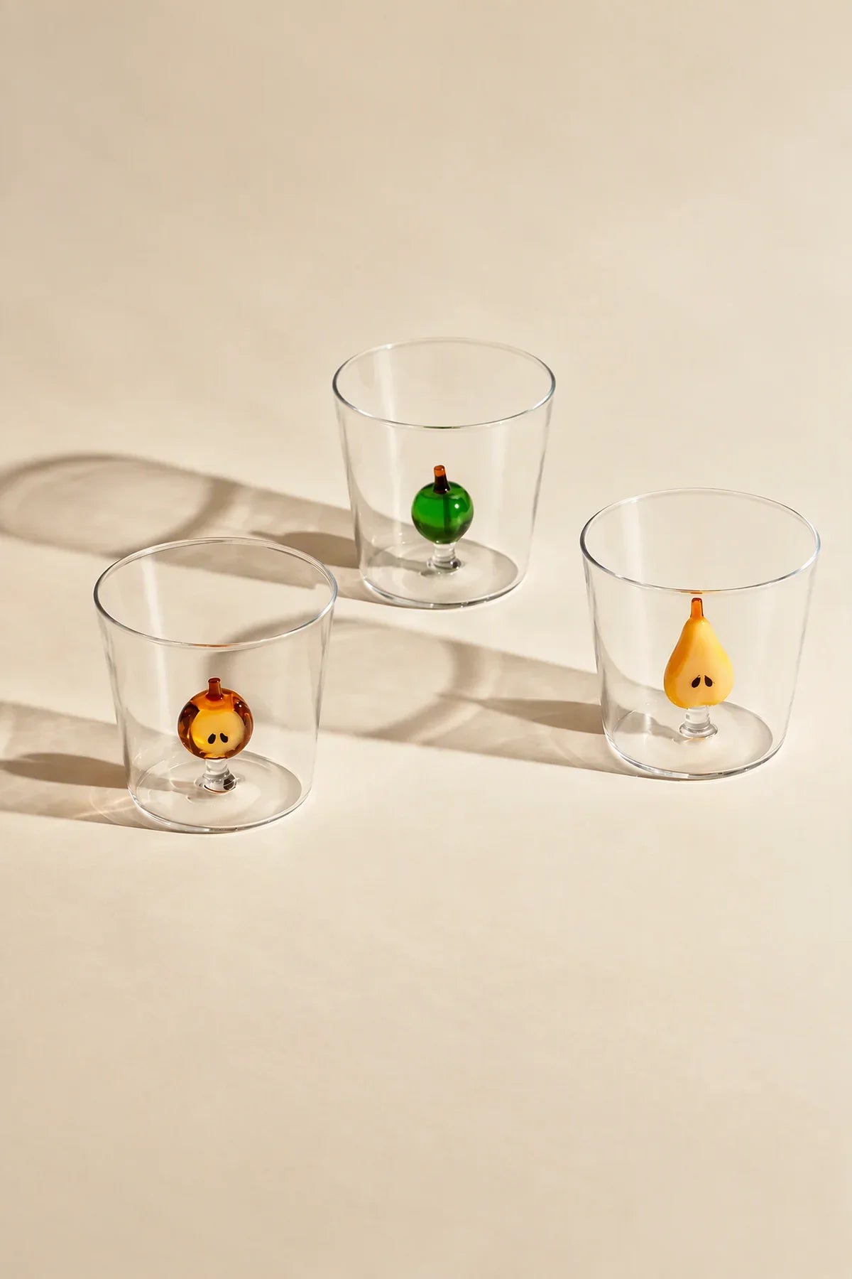 Orchard Harvest Clear Glass Tumbler