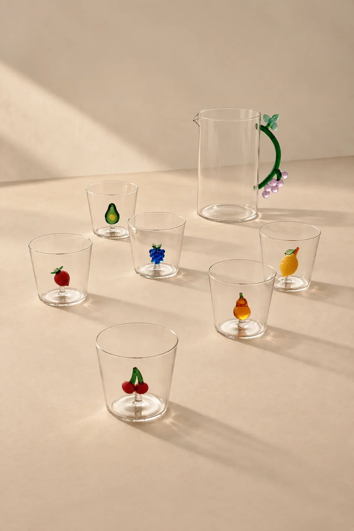 Orchard Harvest Clear Glass Tumbler