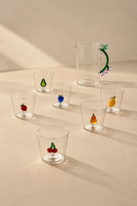 Orchard Harvest Clear Glass Tumbler