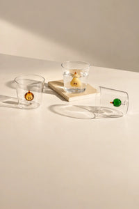 Orchard Harvest Clear Glass Tumbler