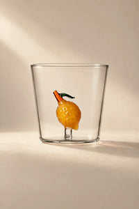 Orchard Harvest Clear Glass Tumbler