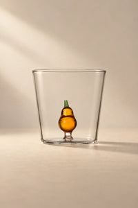Orchard Harvest Clear Glass Tumbler