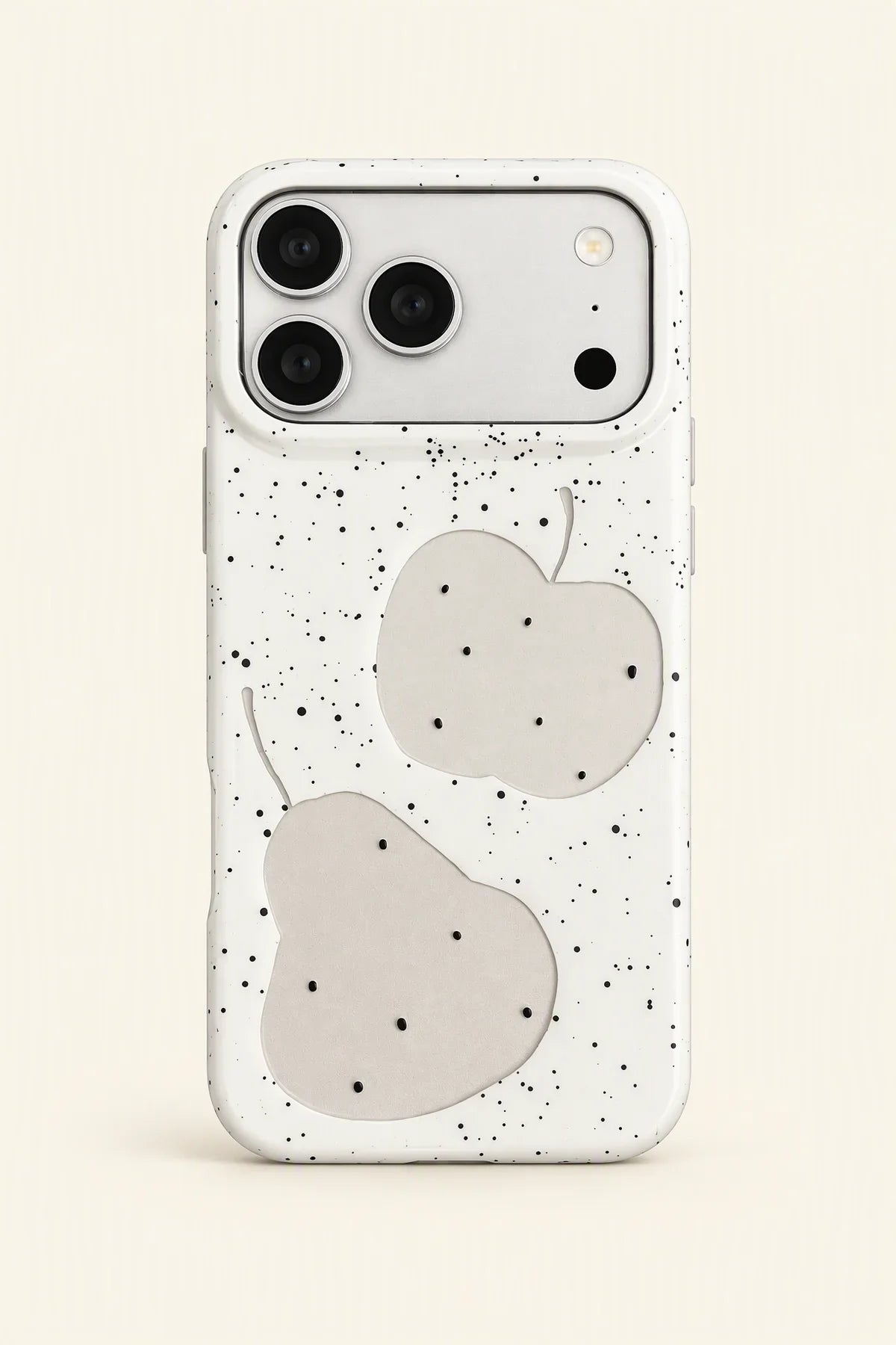 Quiet Fruit White Speckled-Look Phone Case