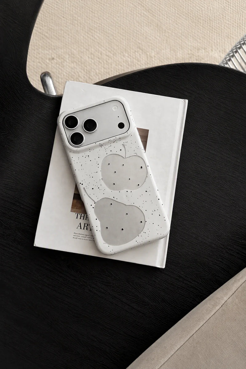 Quiet Fruit White Speckled-Look Phone Case