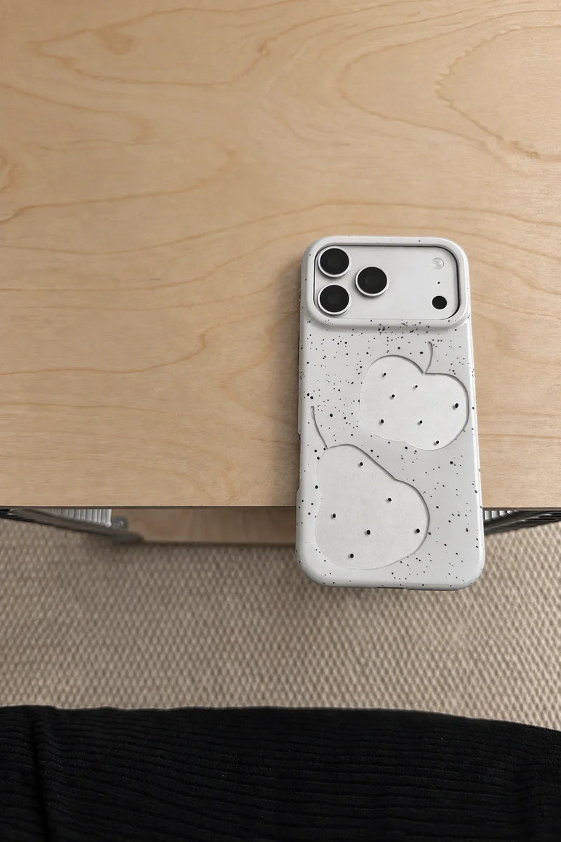 Quiet Fruit White Speckled-Look Phone Case