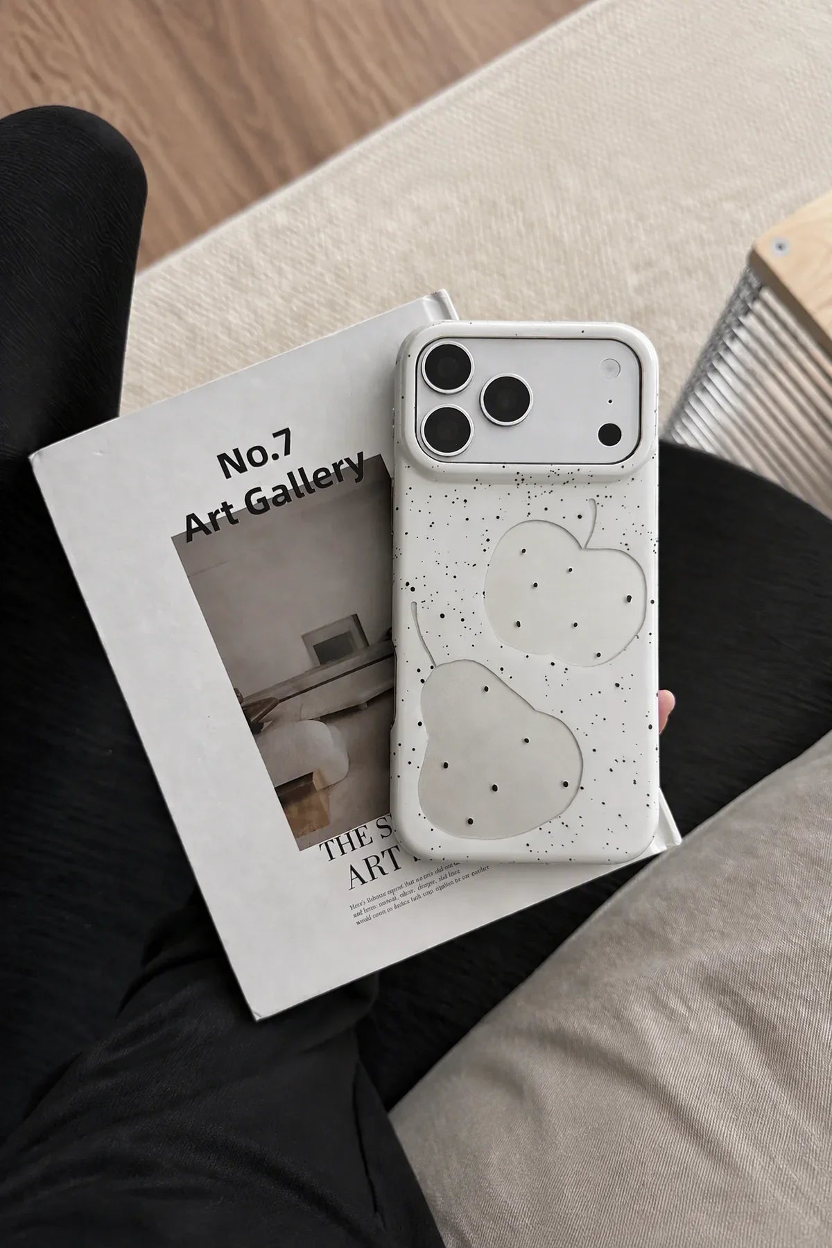 Quiet Fruit White Speckled-Look Phone Case
