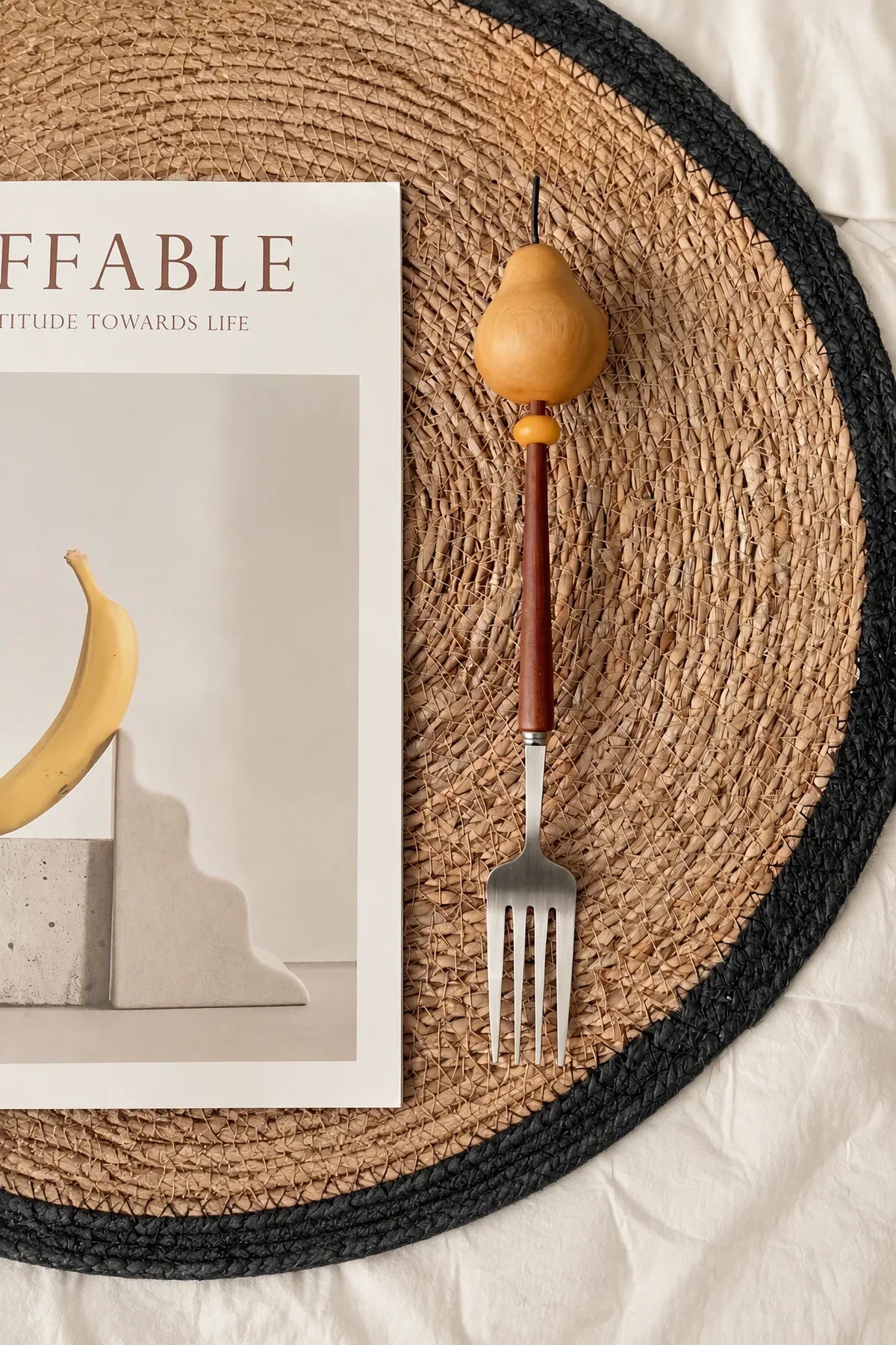 Sweet Orchard Wood & Stainless Steel Dessert Cutlery