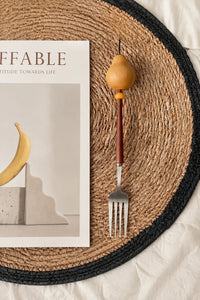 Sweet Orchard Wood & Stainless Steel Dessert Cutlery