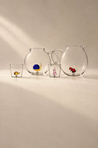 Hidden Menagerie Clear Glass Drinkware Collection