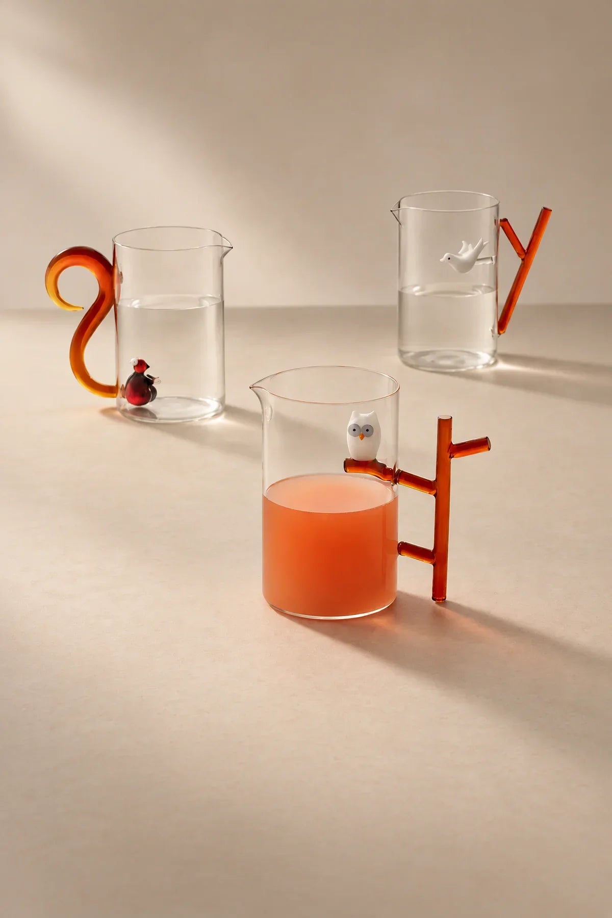 Hidden Menagerie Clear Glass Drinkware Collection