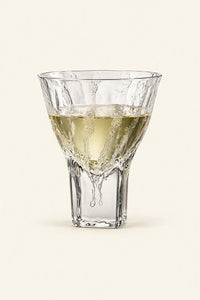 Rain Trace Clear Glass Tea Cup