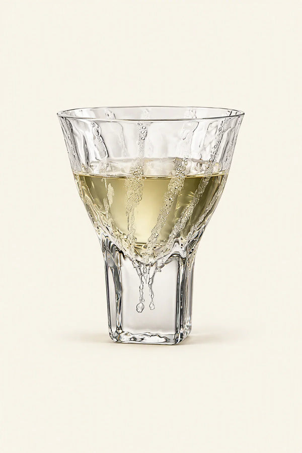 Rain Trace Clear Glass Cup