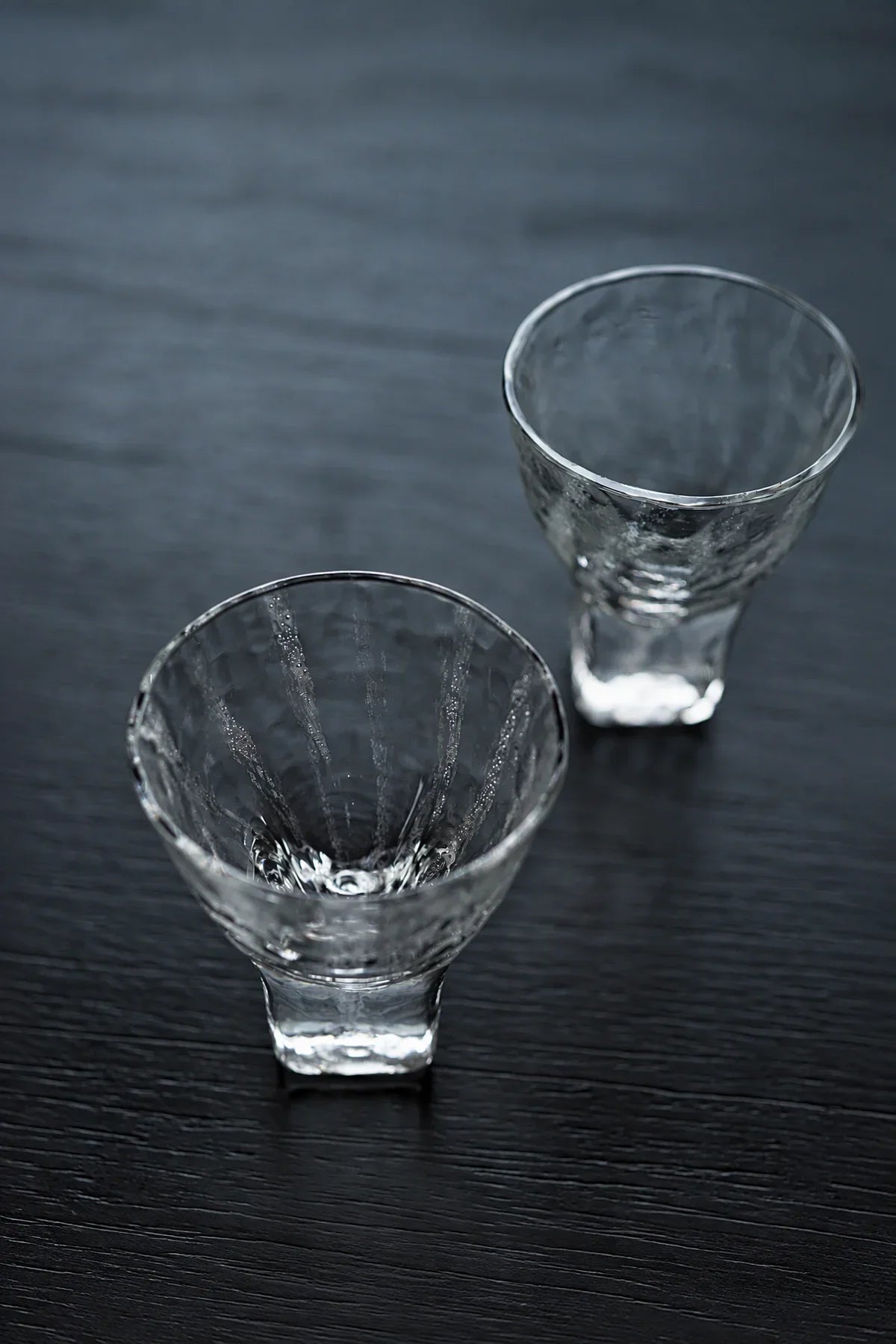 Rain Trace Clear Glass Tea Cup